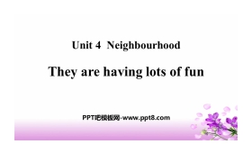 《They are having lots of fun》Neighbourhood PPT课件