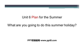 《What are you going to do this summer holiday?》Plan for the Summer PPT课件