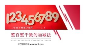 《整百整千数的加减法》PPT免费下载