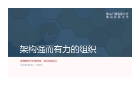 企业公司组织结构设计培训PPT