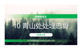 《青山处处埋忠骨》PPT课件免费下载