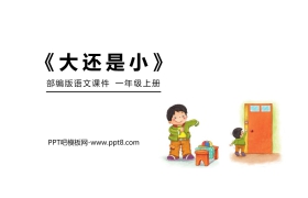 《大还是小》PPT免费课件