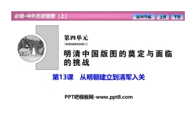 《从明朝建立到清军入关》PPT教学课件