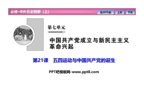 《五四运动与中国共产党的诞生》PPT课件下载