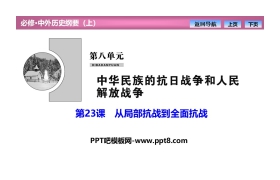 《从局部抗战到全面抗战》PPT课件下载