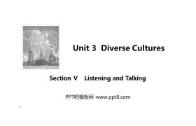 《Diverse Cultures》SectionⅤ PPT课件