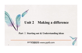 《Making a difference》PartⅠ PPT课件