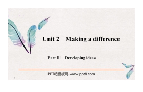 《Making a difference》PartⅢ PPT课件