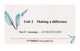 《Making a difference》PartⅣ PPT课件