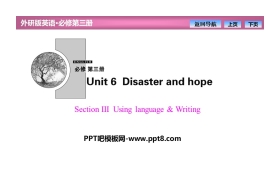 《Disaster and hope》SectionⅢ PPT课件