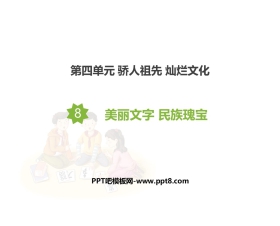 《美丽文字 民族瑰宝》PPT课件