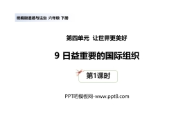 《日益重要的国际组织》PPT下载(第1课时)