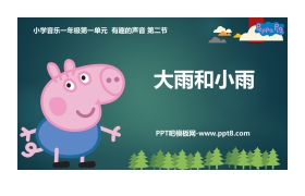 《大雨和小雨》PPT免费下载