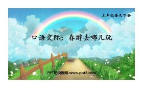 《口语交际：春游去哪儿玩》PPT课件下载