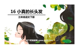 《小真的长头发》PPT免费下载